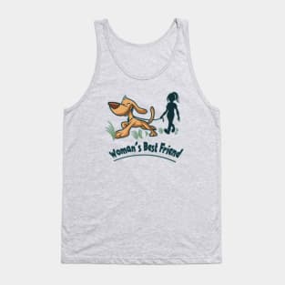 Woman’s Best Friend. When You Love Your Pet. Humans And Animals Graphic. Tank Top